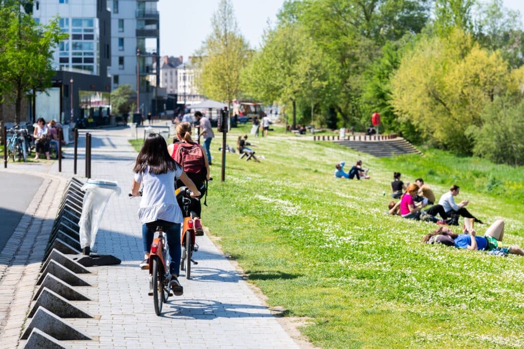 photo deplacement velo nantes